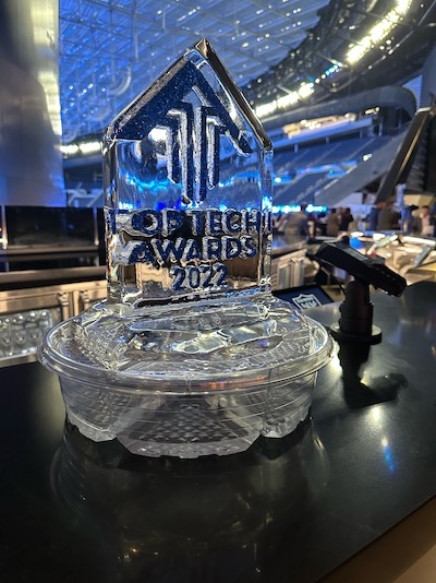 Vegas Inc Top Tech Awards sculpture